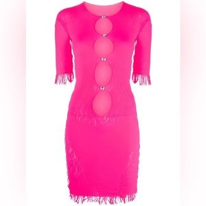 Poster Girl Cut Out Mini Dress in Pink